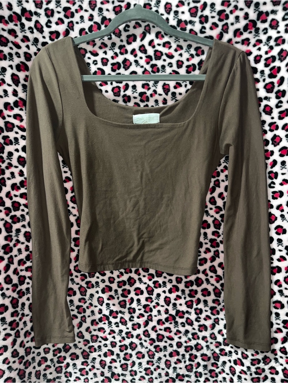 Long-Sleeve Square Neck Women’s Top